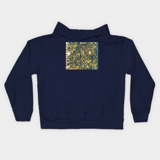 Chrome tree pattern Kids Hoodie